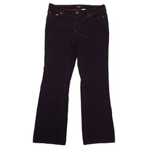 VTG J.Crew Corduroy Pants Womens 10R Boho Hippie Retro Country Western Y2K Choco